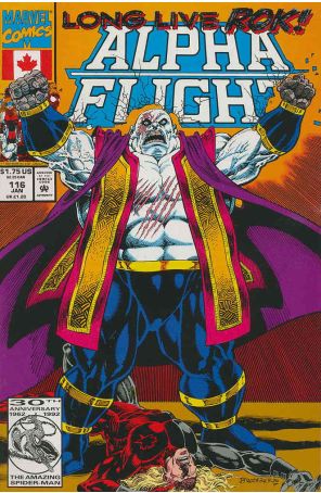 Alpha Flight (1st Series) 116 published by Marvel with cover art by Pat Broderick