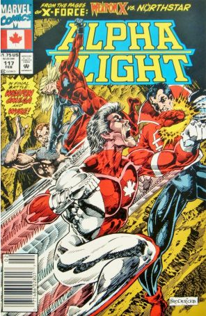 Alpha Flight (1st Series) 117 (Newsstand) published by Marvel with cover art by Pat Broderick