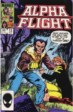 Alpha Flight (1st Series) 13 published by Marvel with cover art by John Byrne