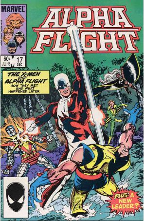 Alpha Flight (1st Series) 17 published by Marvel with cover art by John Byrne