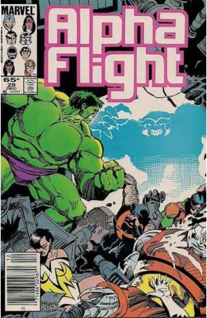 Alpha Flight (1st Series) 29 (Newsstand) published by Marvel with cover art by Mike Mignola