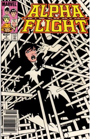 Alpha Flight (1st Series) 3 (Newsstand) published by Marvel with cover art by John Byrne
