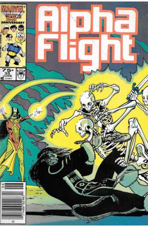 Alpha Flight (1st Series) 35 (Newsstand) published by Marvel