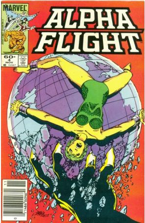 Alpha Flight (1st Series) 4 (Newsstand) published by Marvel