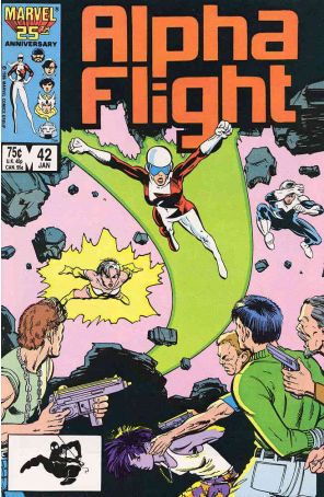 Alpha Flight (1st Series) 42 published by Marvel with cover art by Dave Ross