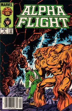 Alpha Flight (1st Series) 9 (Newsstand) published by Marvel with cover art by John Byrne