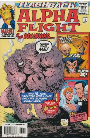 Alpha Flight (2nd Series) Minus 1 published by Marvel with cover art by Tony Daniel