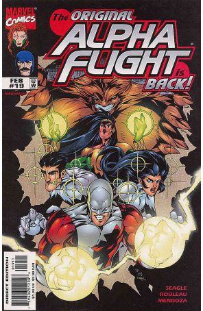 Alpha Flight (2nd Series) 19 published by Marvel with cover art by Duncan Rouleau