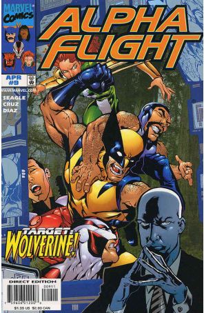 Alpha Flight (2nd Series) 9 published by Marvel with cover art by Bernard Chang