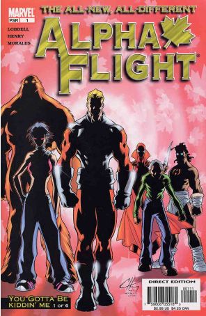 Alpha Flight (3rd Series) 1 published by Marvel with cover art by Clayton Henry