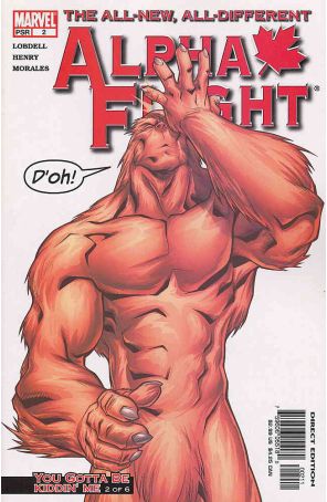 Alpha Flight (3rd Series) 2 published by Marvel with cover art by Clayton Henry