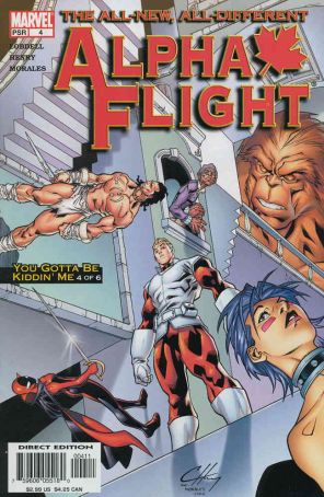 Alpha Flight (3rd Series) 4 published by Marvel with cover art by Clayton Henry