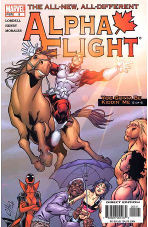Alpha Flight (3rd Series) 5 published by Marvel with cover art by Clayton Henry