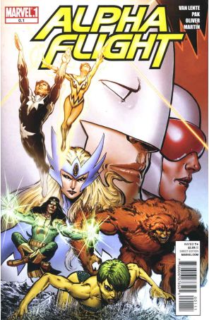 Alpha Flight (4th Series) 0.1 published by Marvel with cover art by Phil Jimenez