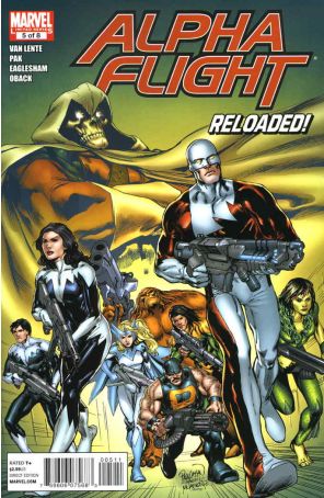 Alpha Flight (4th Series) 5 published by Marvel with cover art by Carlo Pagulayan