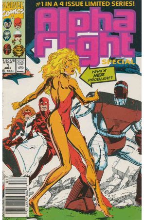 Alpha Flight Special 1 (Newsstand) published by Marvel with cover art by Butch Guice