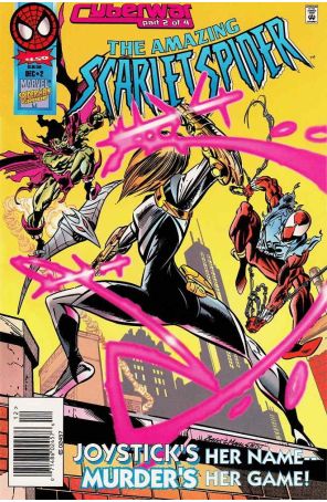 The Amazing Scarlet Spider 2A published by Marvel with cover art by Mark Bagley