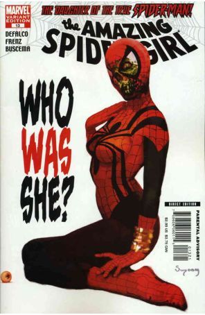 Amazing Spider-Girl 13A published by Marvel with cover art by Arthur Suydam