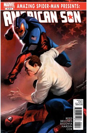Amazing Spider-Man Presents: American Son 4 published by Marvel with cover art by Marko Djurdjevic