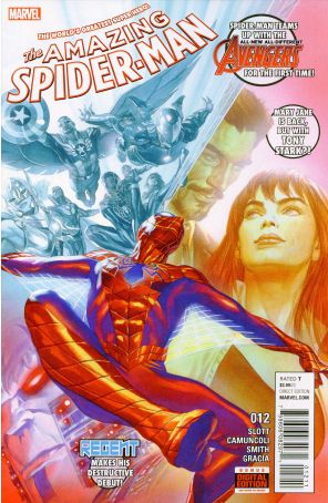 Amazing Spider-Man (4th Series) 12 published by Marvel with cover art by Alex Ross