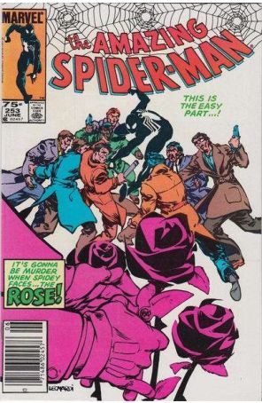 Amazing Spider-Man (Canadian Edition) 253 published by Marvel with cover art by Rick Leonardi
