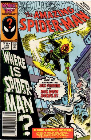 The Amazing Spider-Man 279 (Newsstand) published by Marvel with cover art by Ron Frenz