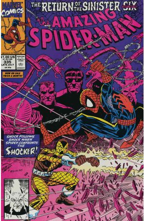 The Amazing Spider-Man 335 published by Marvel with cover art by Erik Larsen
