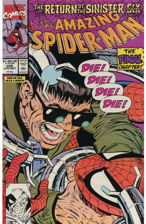 The Amazing Spider-Man 339 published by Marvel with cover art by Erik Larsen