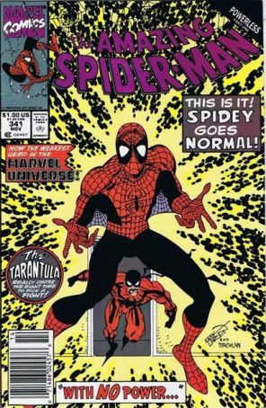 The Amazing Spider-Man 341 (Newsstand) published by Marvel with cover art by Erik Larsen