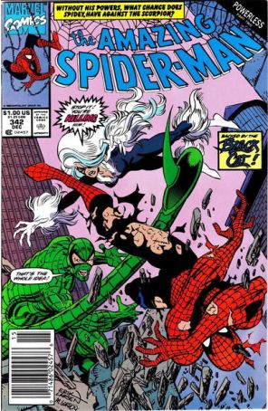 The Amazing Spider-Man 342 (Newsstand) published by Marvel with cover art by Erik Larsen