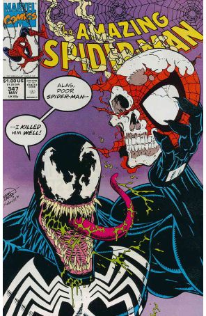 The Amazing Spider-Man 347 published by Marvel with cover art by Erik Larsen