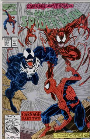 The Amazing Spider-Man 362 (2nd) published by Marvel with cover art by Mark Bagley