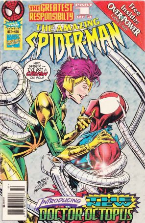 The Amazing Spider-Man 406 (Newsstand) published by Marvel with cover art by Mark Bagley