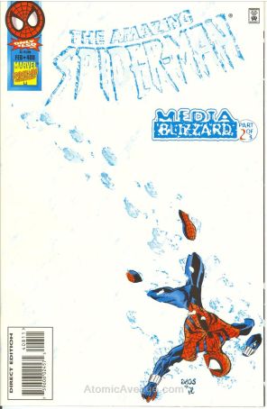 The Amazing Spider-Man 408 published by Marvel with cover art by Mark Bagley