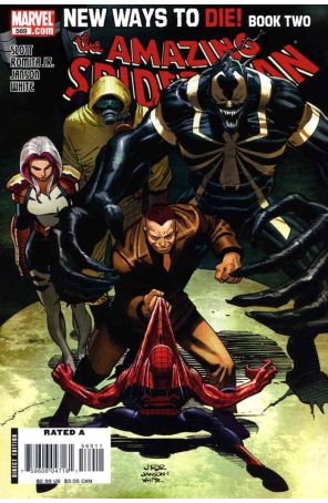 The Amazing Spider-Man 569 published by Marvel with cover art by John Romita Jr.