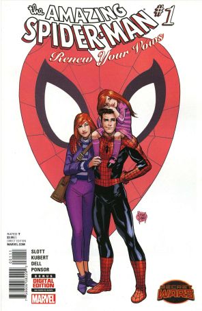 Amazing Spider-Man: Renew Your Vows 1 published by Marvel with cover art by Adam Kubert