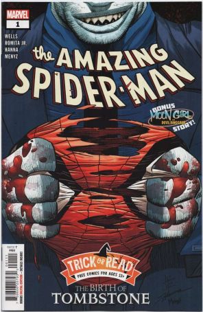 Amazing Spider-Man: The Birth of Tombstone 1 published by Marvel with cover art by John Romita Jr.