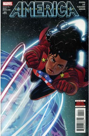 America (Marvel) 11 published by Marvel with cover art by Joe Quinones