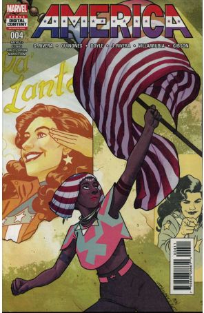 America (Marvel) 4 published by Marvel with cover art by Joe Quinones and Matthew Wilson