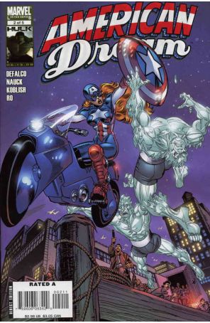 American Dream 2 published by Marvel with cover art by Ron Frenz