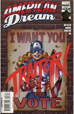 American Dream 3 published by Marvel with cover art by Ron Frenz