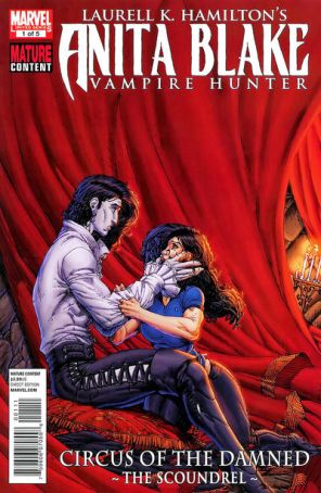 Anita Blake: Circus of the Damned - The Scoundrel 1 published by Marvel with cover art by Brett Booth
