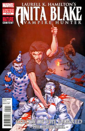 Anita Blake: Circus of the Damned - The Scoundrel 5 published by Marvel with cover art by Brett Booth