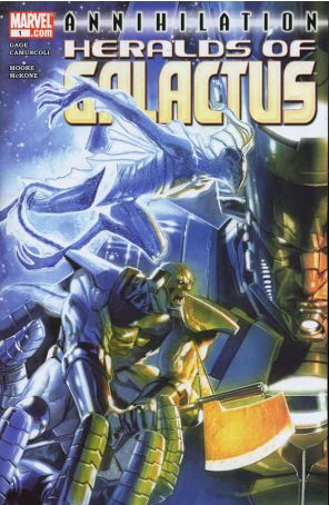 Annihilation: Heralds of Galactus 1 published by Marvel with cover art by Gabriele Dell’Otto