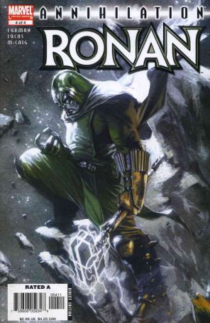 Annihilation: Ronan 4 published by Marvel with cover art by Gabriele Dell’Otto