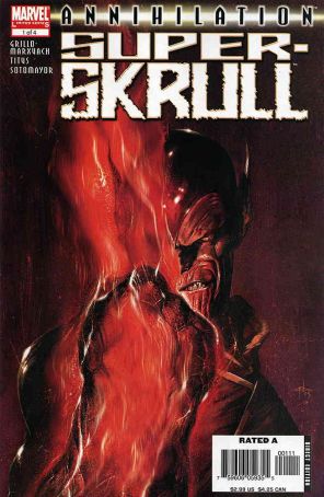 Annihilation: Super-Skrull 1 published by Marvel with cover art by Gabriele Dell’Otto