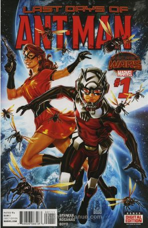 Ant-Man: Last Days 1 published by Marvel with cover art by Mark Brooks