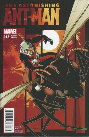 The Astonishing Ant-Man 13A published by Marvel with cover art by Ramon Rosanas