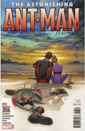 The Astonishing Ant-Man 13 published by Marvel with cover art by Julian Totino Tedesco