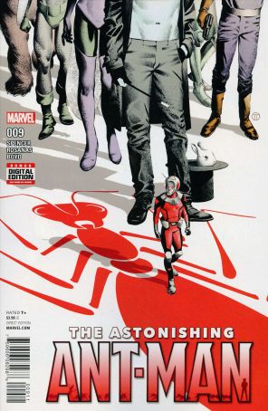 The Astonishing Ant-Man 9 published by Marvel with cover art by Julian Totino Tedesco